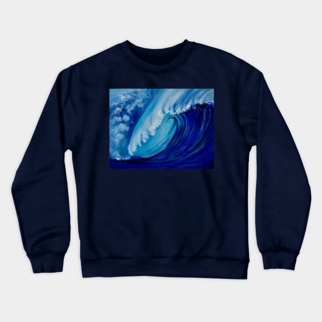 North Shore Wave Hawaii Crewneck Sweatshirt by jennyleeandjim